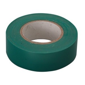  Изолента ПВХ, 15 мм х 10 м, 130 мкм, зеленая // СИБРТЕХ 