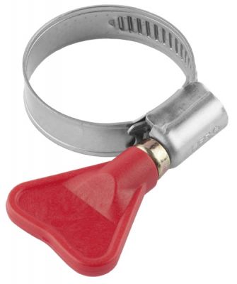  Хомуты ЗУБР "ЭКСПЕРТ" "Бабочка", нерж. сталь, накатная лента 9 мм, 40-60 мм, 2 шт 