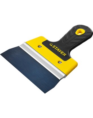  Шпатель STAYER "PROFESSIONAL" ФАСАДНЫЙ, анодированный, алюминиевая направляющая, 2к ручка, 200мм 