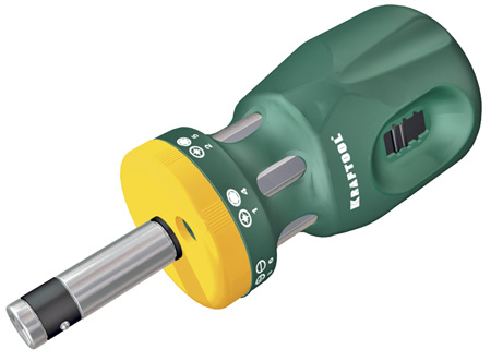  Набор KRAFTOOL Отвертка "BIT LOCK" реверсивная с битами, 12-в-1 