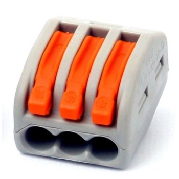  Клемма универсальная строительно-монтажная, 3х0,08-4/2,5 mm2, BLOX (Plastic bag, 200шт/уп) 