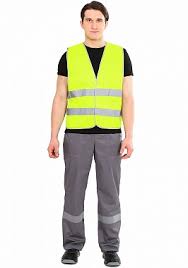  Жилет сигнальный Неон (тк.Полиэфир,100), лимонный 