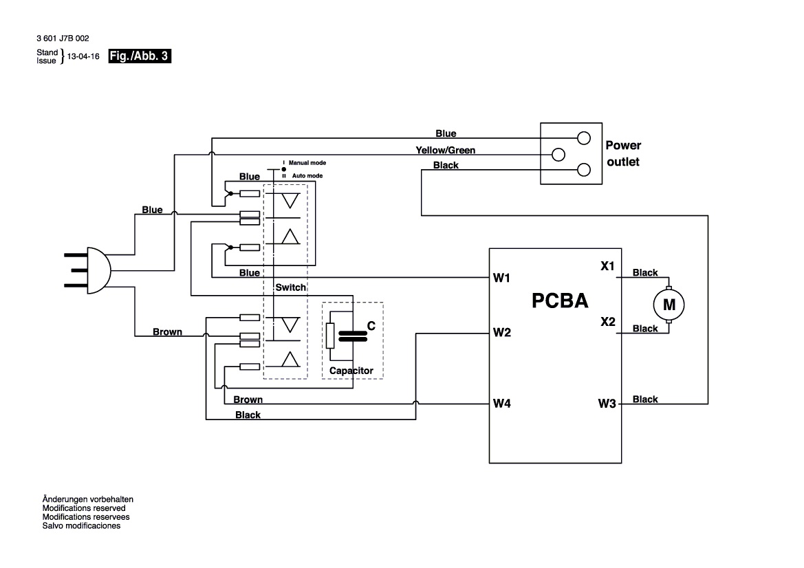 Wjm70601.PCB плата пылесоса