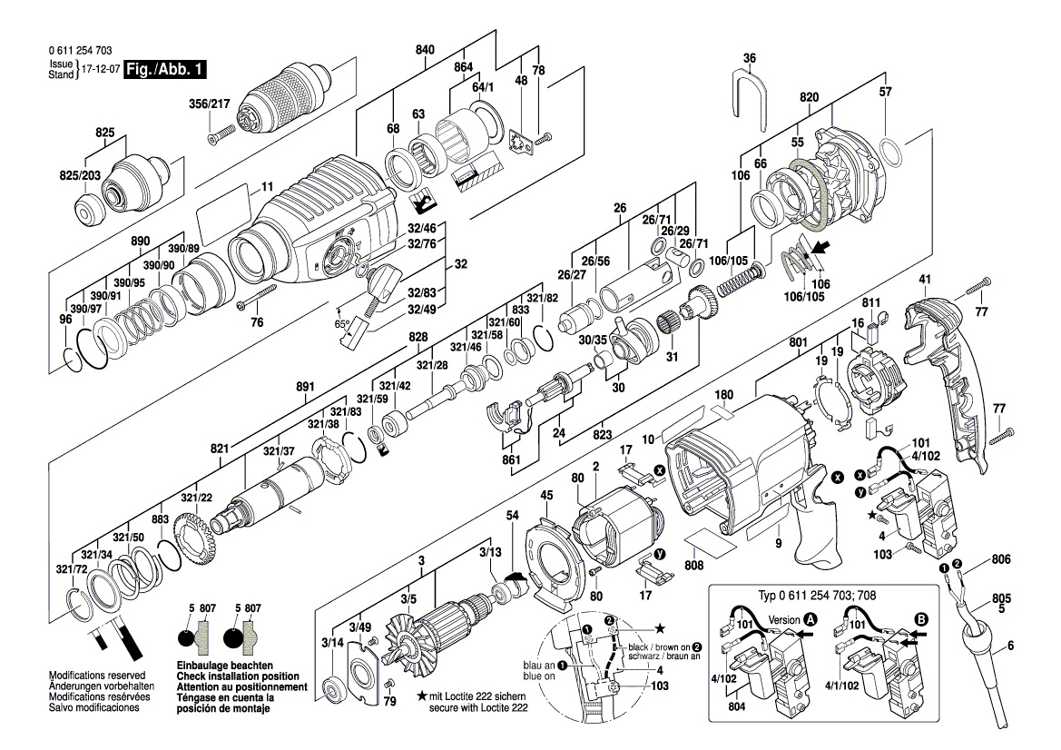 Bosch gsh 11e схема