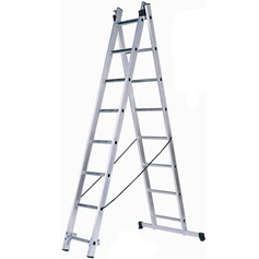  Лестница СИБИН универсальная, двухсекционная, 7 ступеней 