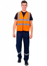  Жилет сигнальный Неон с карманами СОП-4 (тк.Полиэфир,130), оранжевый 