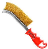  Щётка по металлу гнутая с пласт. ручкой 250мм 