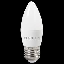  Лампа светодиодная LL-E-C37-6W-230-4K-E27 (свеча, 6Вт, нейтр., Е27) Eurolux, , шт 