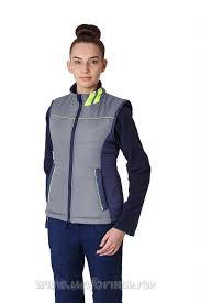  Жилет утепленный женский PROFLINE SPECIALIST (тк.Таслан), серый/т.синий 