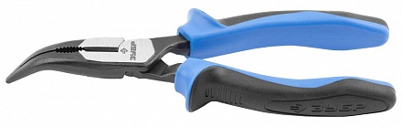  Тонкогубцы ЗУБР "ПРОФЕССИОНАЛ""ТИТАН"изогн, двухкомп.рукоят,увелич.передат.усилие,повыш.износ.160мм 
