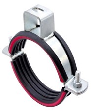  Хомут трубный с П-подвес.STALMAX LCP-B 57-64 (2") для выс. нагрузок(3,0х30) с виброгас. оц.сталь 1шт 