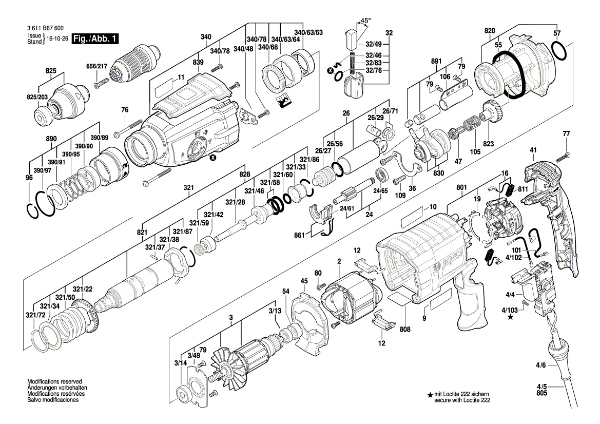 Bosch gbh 2 26 dre схема