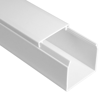  Кабель-канал белый 2-й замок в п/э 40х40 (60м/уп) Промрукав 