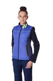  Жилет утепленный женский PROFLINE SPECIALIST (тк.Таслан), васильковый/т.синий 