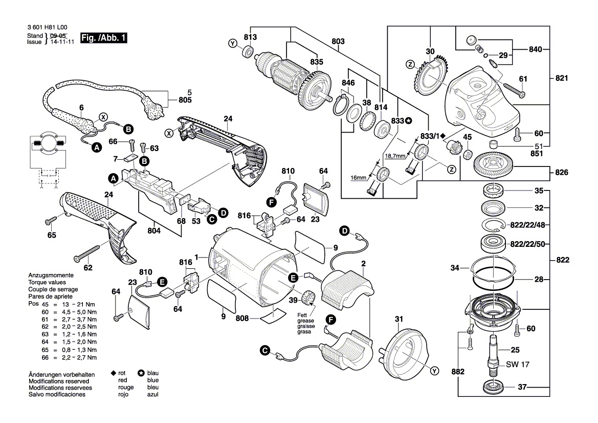 Bosch gws 1400 схема