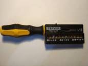  Набор: Отвертка-битодержатель STAYER "MASTER" HERCULES 25813, Cr-V сталь, двухкомпонентная рукоятка, 