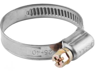  Хомуты ЗУБР "ЭКСПЕРТ", нерж. сталь, накатная лента 12 мм, 50-70 мм, 100 шт 