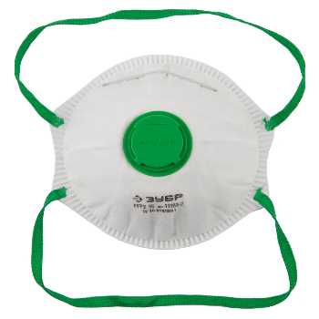  Коническая полумаска фильтрующая ЗУБР ФК-95 FFP2 с клапаном 