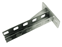  Консоль STALMAX LMS KR-U 30х30х2х800 усиленная с опорой (арт. 10621) оцинкованная сталь (уп. 10 шт) 