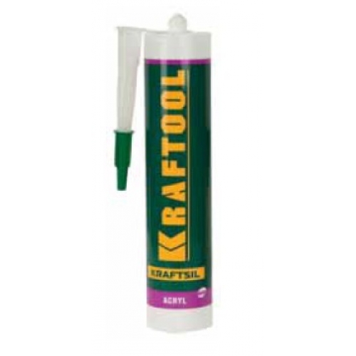  Герметик силиконовый KRAFTOOL прозрачный, санитарный, для помещений с повыш. влажностью, 300мл 