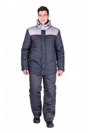  Куртка зимняя Фаворит удлиненная, т.серый/серый 