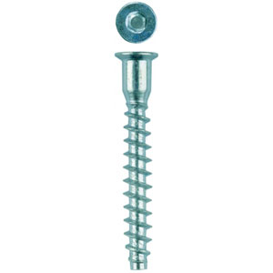  Винт-конфирмат ЗУБР оцинкованный, шестигранный шлиц, 7,0ммх50мм, 2000шт 