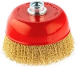  Щетка чаш. витая латунированная для УШМ 65мм М14 