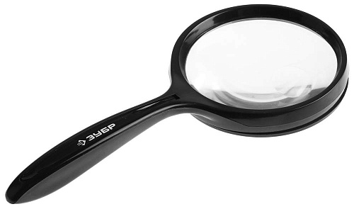  Лупа ЗУБР "МАСТЕР" для чтения, 3-х/5-ти кратное увеличение, диаметр линзы 75мм 