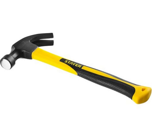 Столярный молоток-гвоздодёр с фибергласовой рукояткой STAYER Hercules 560 г 2026-560_z02 