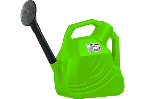  Лейка садовая, пластмассовая, съемный наконечник, GRINDA 5л 