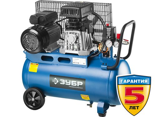  Компрессор масляный ЗУБР ЗКПМ-360-50-Р-2.2, 50 л, 2.2 кВт 
