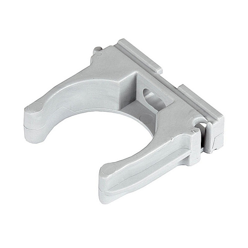  Держатель пластиковый для труб d=20мм, серый (уп. 50 шт.) 