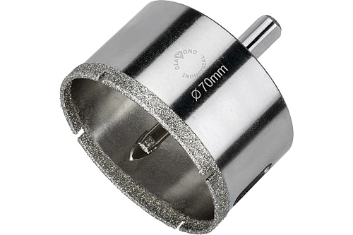  Коронка алмазная по керамограниту и керамике с центрирующим сверлом 70 мм Diamond Industrial DIDCSC0 