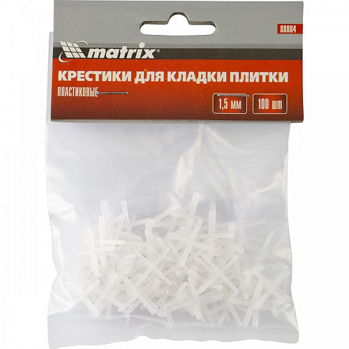  Крестики, 1,5 мм, для кладки плитки, 100 шт.// MATRIX 