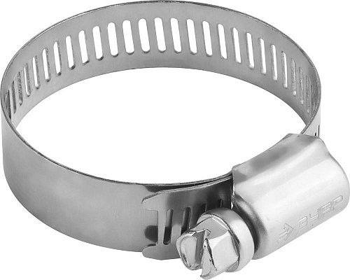  Хомуты ЗУБР "ЭКСПЕРТ", нерж. сталь, просечная лента 12 мм, 32-51 мм, 4 шт 