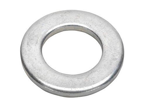  Шайба плоская М10 DIN 125A, оцинкованная, 16 шт, ЗУБР 