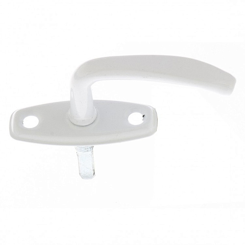  Ручка завертки врезной, белая, 5шт. (Металлист) 