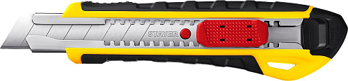  STAYER Master-A24, металлический универсальный нож с автостопом, трап. лезвия А24 