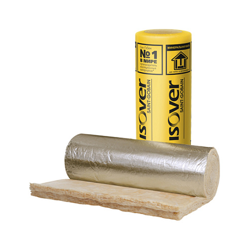  Утеплитель ИЗОВЕР Каркас М40-АЛ-50 1200х14000х50 мм, 1 шт 