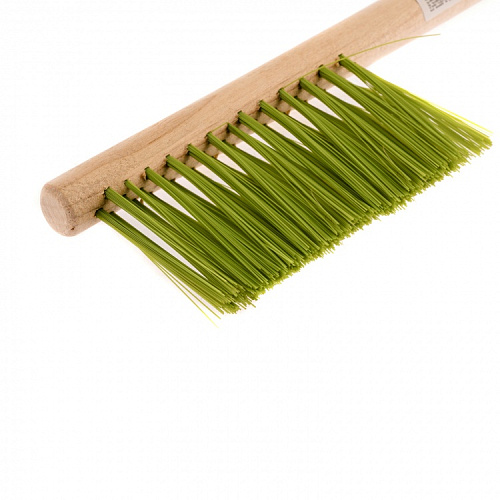  Щетка-сметка 3-рядная 320 мм, деревянная ручка 