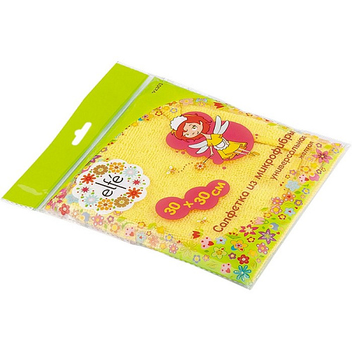  Салфетка универс. из микрофибры голуб. 300*300 мм//Elfe 