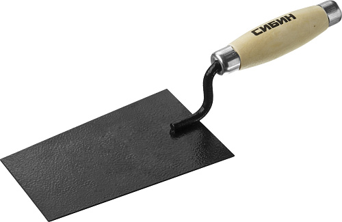  Кельма отделочника СИБИН с деревянной усиленной ручкой, КО 175 х 110 х 90мм 