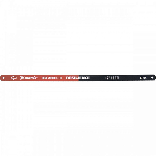  Полотно для ножовки по металлу 300 мм 18TPI упругое 2 шт // MATRIX 