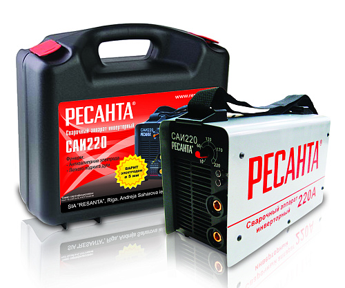  Сварочный аппарат инверторный САИ 220 в кейсе Ресанта 