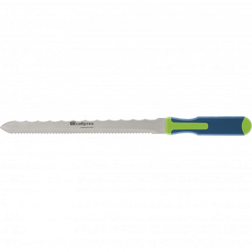  Нож для резки теплоизоляц. панелей,2-стороннее лезвие,обрезин. рук. 420мм,лезвие-280мм// Сибртех 