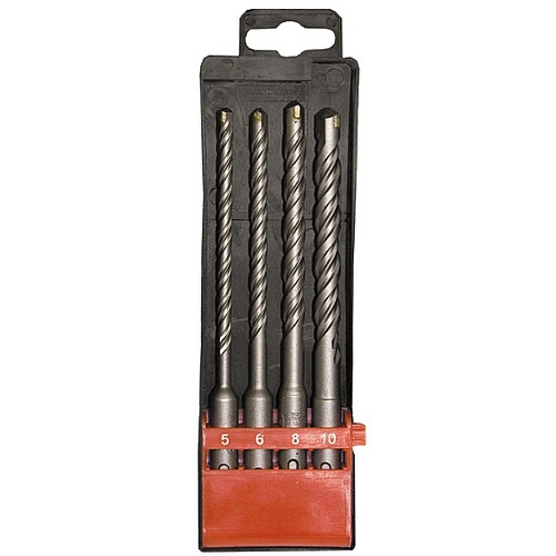  Набор буров по бетону, 5-6-8-10х160 мм, 4 шт., в пласт. коробке, SDS-plus// MATRIX 