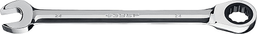  Комбинированный гаечный ключ, трещоточный 24 мм, ЗУБР 