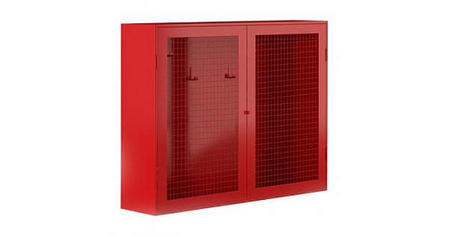  Щит пожарный закрытый металлич. с сеткой "Т"  (без комплекта, 1200*700*300) 