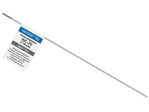  Электрод вольфрамовый серый WC-20, Ф 1,6 мм (1 шт) SOLARIS 