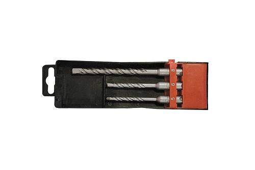  Набор буров по бетону, 5х110, 6х110, 8х160 мм, 3 шт., в пласт. коробке, SDS PLUS// MTX 